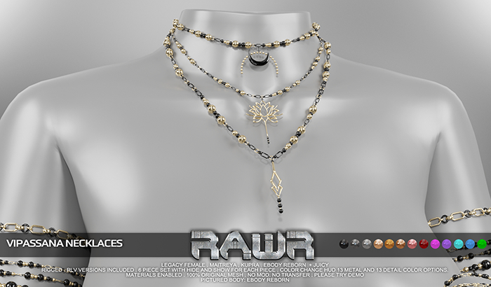 RAWR! Vipassana Necklaces (add me)