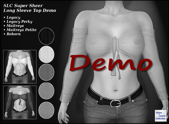SLC Super Sheer Long Sleeve Top Demo (unpacked)