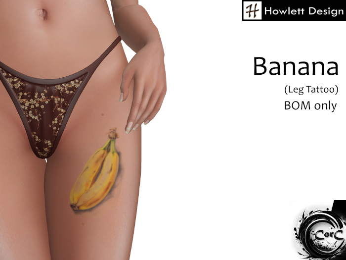 [HDesign] Banana (Leg Tattoo)