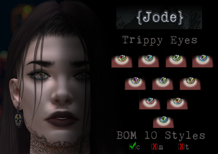 .:{Jode}:. Trippy Eyes - BOM 10 pack