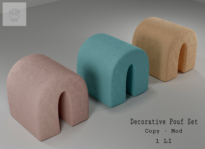 [DD] Decorative Pouf Set