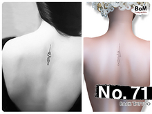 (Back Tattoo) No.71 - BoM
