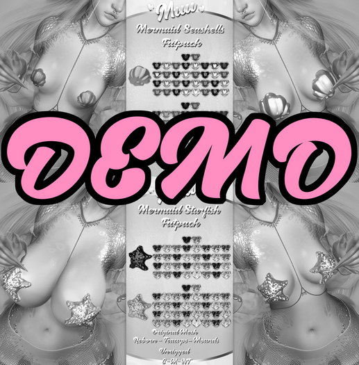 Muu~ Mermaid Seashells/Starfish - DEMO