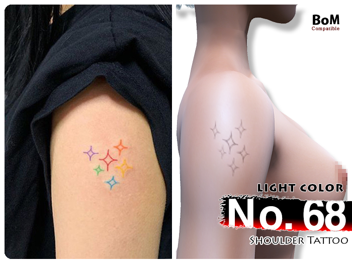 (Shoulder Tattoo) No.68 Light Color - BoM