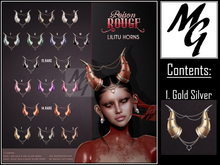 1. POISON ROUGE Lilitu Horns Gold Silver