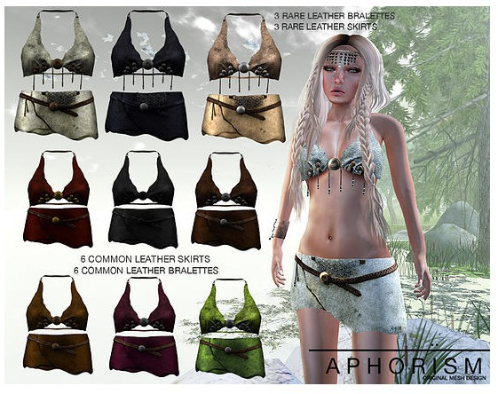 !APHORISM! Green Leather Skirt - S