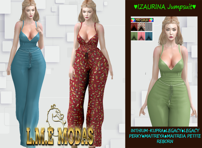 { L.M.E }IZAURINA Jumpsuit#480
