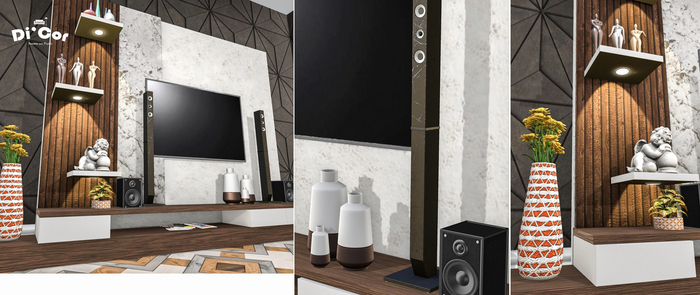 Di'Cor Letisha Media Console Set