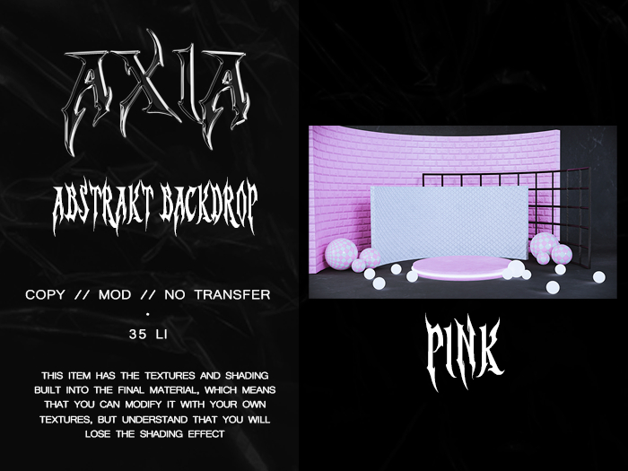 Axia // Backdrop Abstrakt Pink