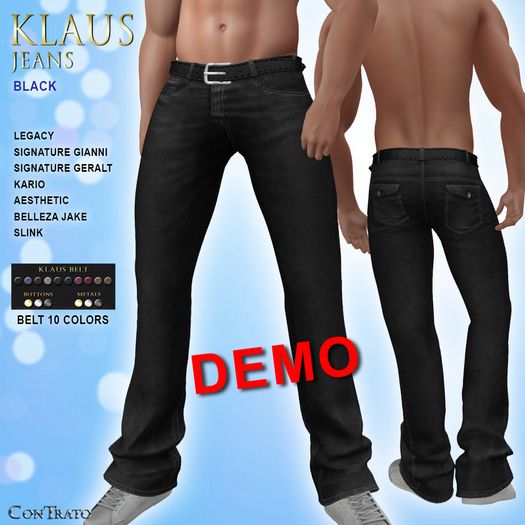 [ConTrato] Klaus Jeans Black DEMO
