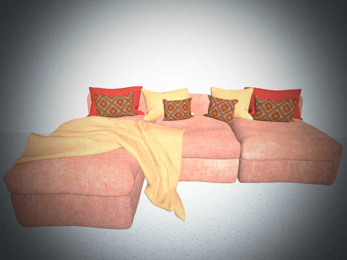 Lounge Sofa Peach 