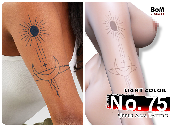 (Upper Arm Tattoo) No.75 Light Color - BoM