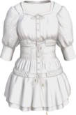 May24 - Monika Dress White - Maitreya, Legacy, Legacy Perky, Ebody Reborn
