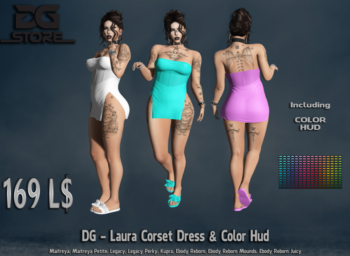 DG - Laura Corset Dress & Color Hud - Unpacker