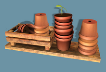 4. Myrrine. Gardening set wall shelf with stuff