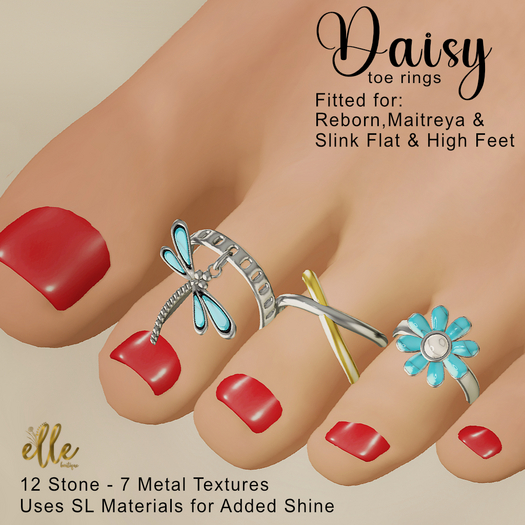 Elle Boutique - DEMO Daisy Toe Rings