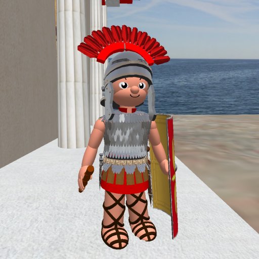 Tiny roman Bronze an Iron lorica plumata