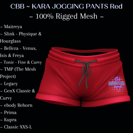 CBB ~ RED ERIKA SHORTS