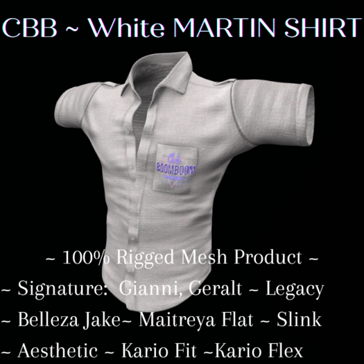 CBB ~ White MARTIN SHIRT