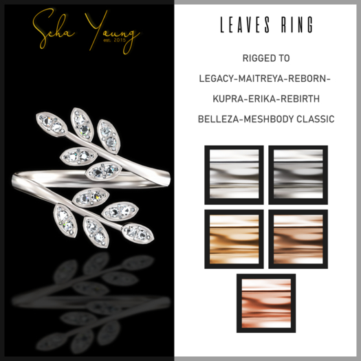 SCHA YOUNG : LEAVES RING (UPDATED) (WEAR TO UNPACK)