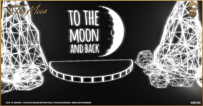 To The Moon Backdrop - The Bearded Guy