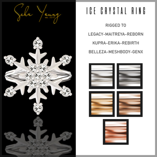 SCHA YOUNG : ICE CRYSTAL RING (WEAR TO UNPACK)