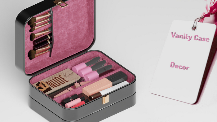 Difference Make up Vanity Case black-pink 