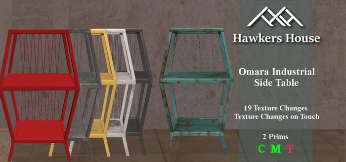 *HH* Omara Industrial Side Table