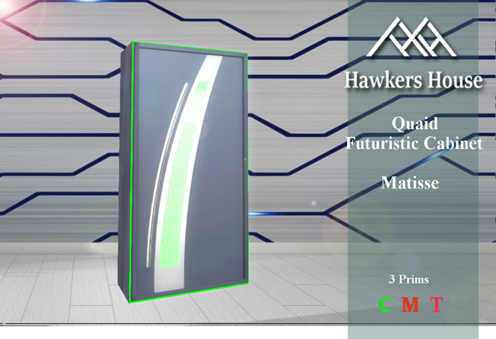 *HH* Quaid Futuristic Cabinet Matisse