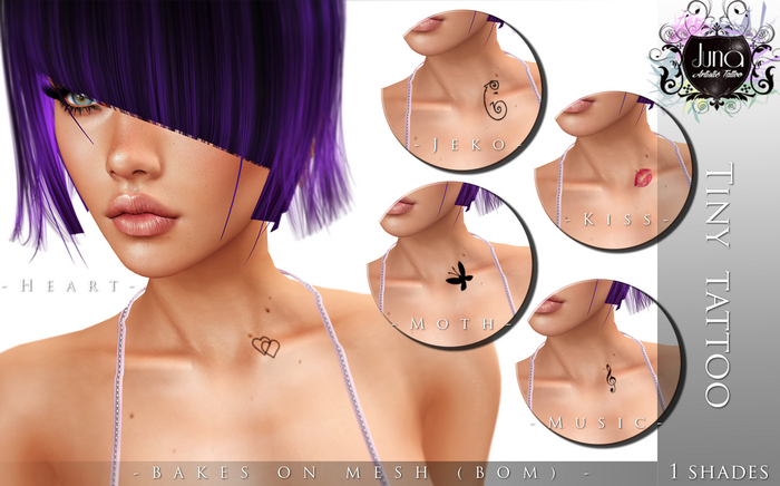 Juna: Tiny tattoo - BOM [Bakes on Mesh] -