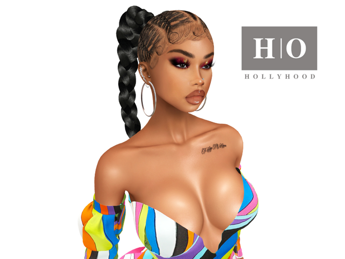 Hollyhood Hair - Twin Braids with Hairbase EVO X ONLY