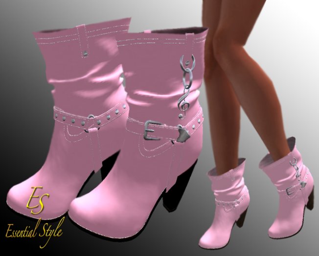 ~*ES*~ Rodeo $ Diva Boots in lite Pink 