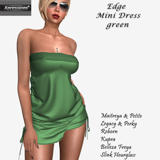 [Xprs] - Edge Mini Dress Green