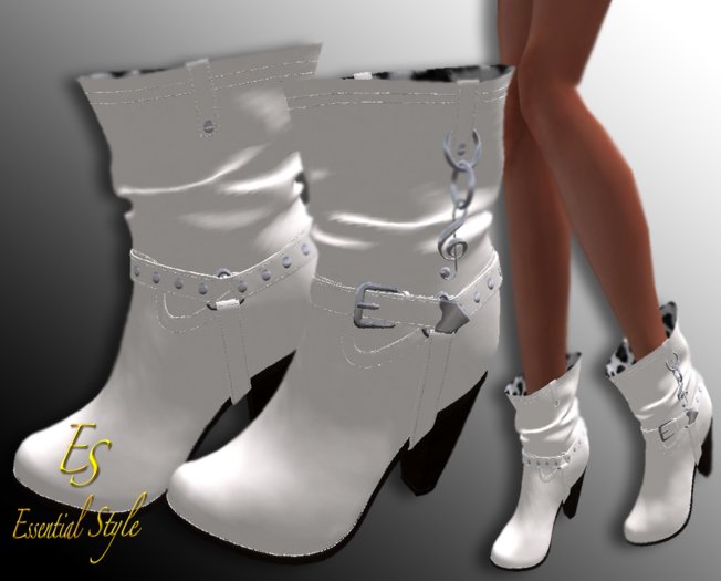 ~*ES*~ Rodeo $ Diva Boots in white 