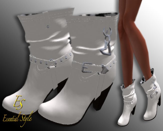 ~*ES*~ Rodeo Diva Boots in White