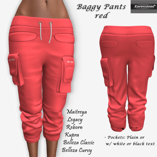 [Xprs] - Baggy Pants Red