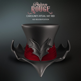 POISON ROUGE Caroline's Ritual Hat Red