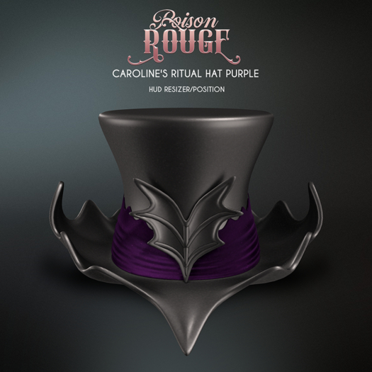 POISON ROUGE Caroline's Ritual Hat Purple