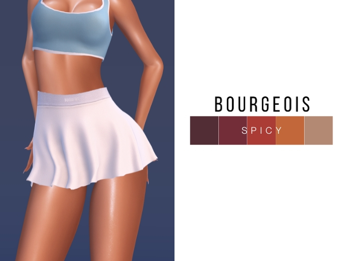 BOURGEOIS : Tennis Skirt Pack SPICY