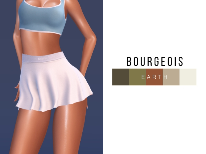 BOURGEOIS : Tennis Skirt Pack EARTH