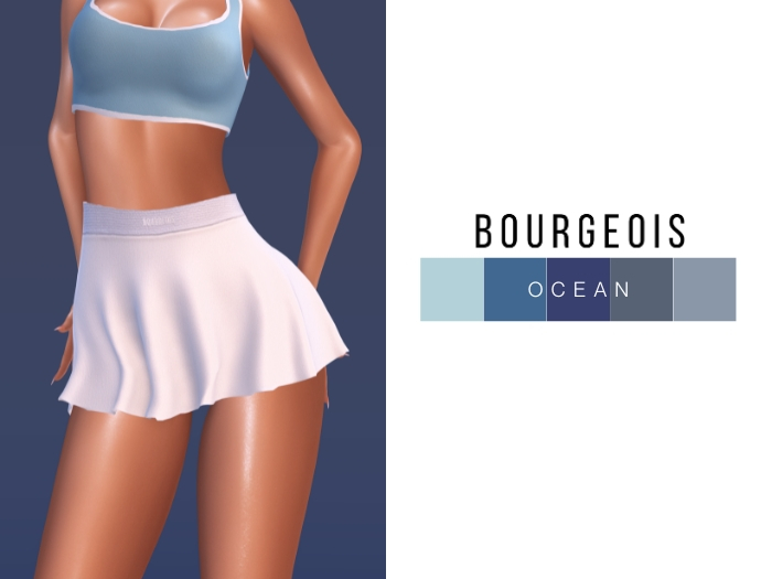 BOURGEOIS : Tennis Skirt Pack OCEAN