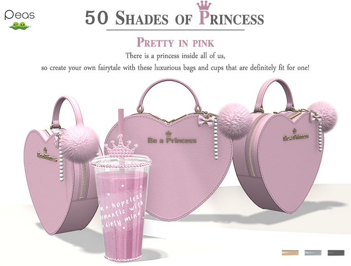 Peas.50 Shades of Princess Pretty in pink 