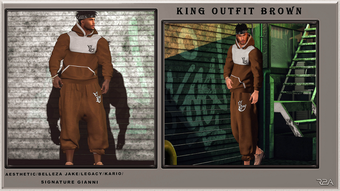 R2A- KING OUTFIT BROWN