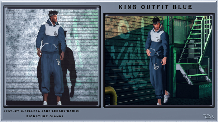 R2A- KING OUTFIT BLUE