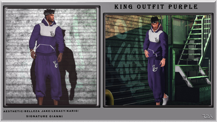 R2A- KING OUTFIT PURPLE