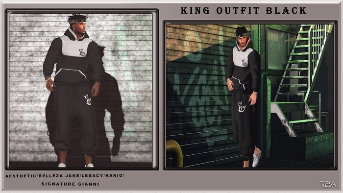 R2A- KING OUTFIT BLACK