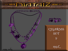 CHARMS Set PURPLE 9
