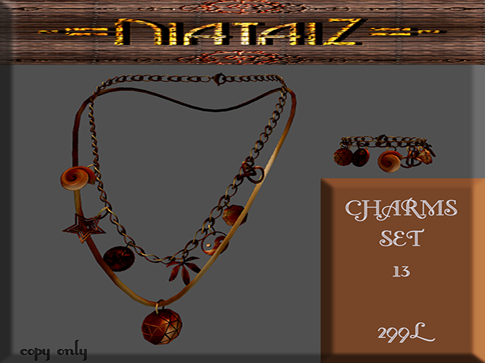 CHARMS Set BRONZE 13