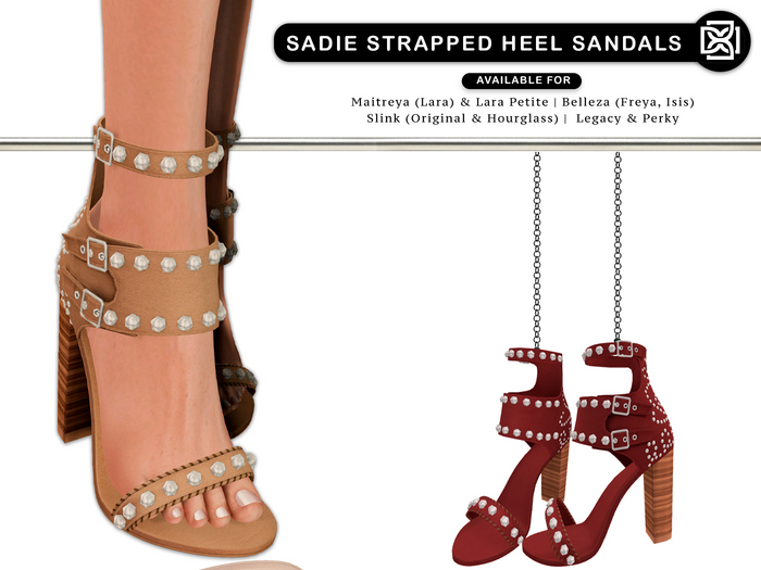 Addams // Sadie Strapped Heel Sandal // N°8 — Heels · MaitreyaX Reborn Legacy Kupra GenX