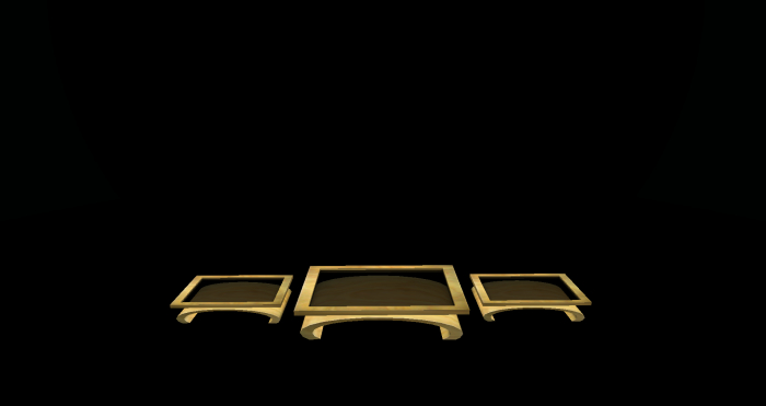 Smoky Glass  Coffee Table Set